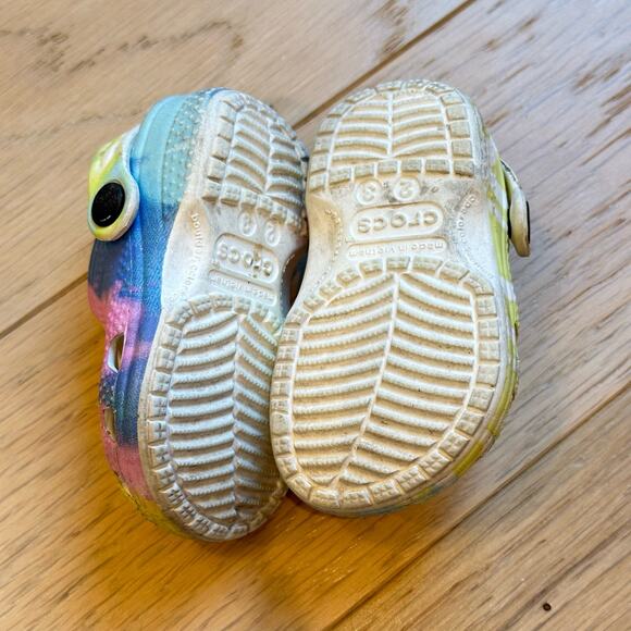 Crocs Toddler Pastel Tie Dye Infant Shoe 2 - 3 - Picture 3 of 4